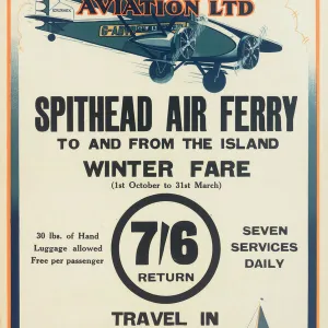 Portsmouth, Southsea & Isle of Wight Aviation Poster