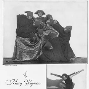 Poses by the dancers of the Mary Wigman group