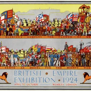 1924 British Empire Exhibition Print 1924 British Empire Exhibition Print