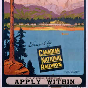 Poster advertising Canada via Canadian National Railways