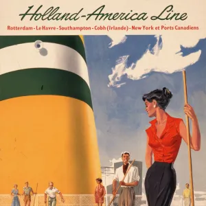 Poster advertising Holland America Line