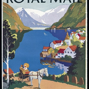 Poster advertising Royal Mail Line Atlantis Cruises