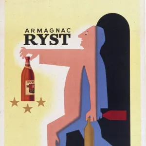 Poster advertising Ryst Armagnac