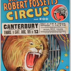 Poster, Sir Robert Fossetts Circus and Zoo