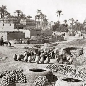 Pottery works, Egypt, circa 1880s