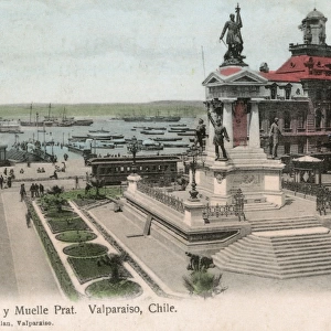Prat Monument, Valparaiso, Chile, South America