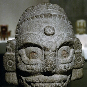 Pre-Columbian Art. Maya-Toltec. Head of the god of rain
