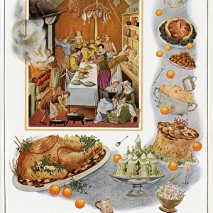 Preparing the Christmas Feast by Pauline Baynes