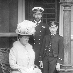 Prince of Wales with King George V & Queen Mary