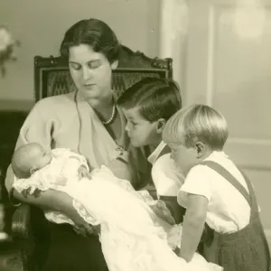 Princess Cecile of Greece and Hesse with children