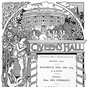 Programme cover, Queens Hall Symphony Concerts
