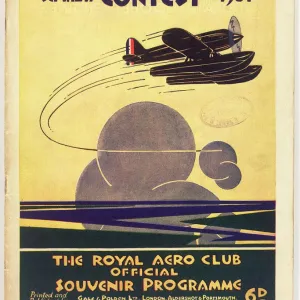 Programme cover, Schneider Trophy Contest