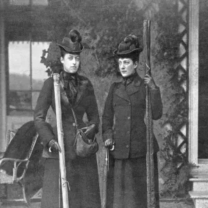 Queen Alexandra and Princess Victoria - royal anglers