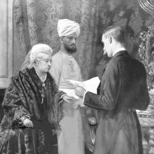 Queen Victoria and Munshi Abdul Karim, 1900