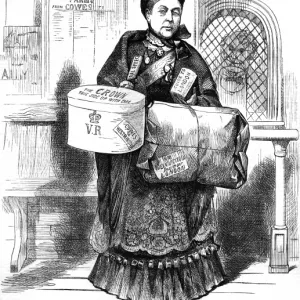 Queen Victoria at the railway ticket office