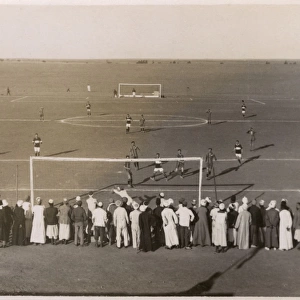 RAF Abu Sueir football match, near Ismailia, Egypt