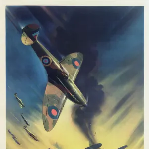 RAF Poster, Back Them Up! WW2