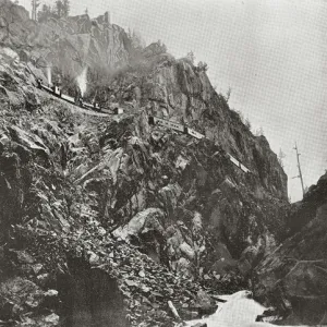 Railway at Canyon of the Lost Souls, Colorado, USA