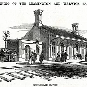 Railway station at Kenilworth, Warwickshire 1844