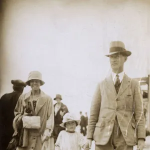 Ramsgate, Kent - Family strolling along the seafront