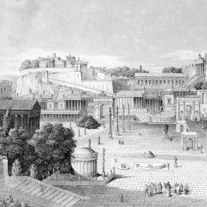 Reconstruction of the Roman Forum, Rome, Italy