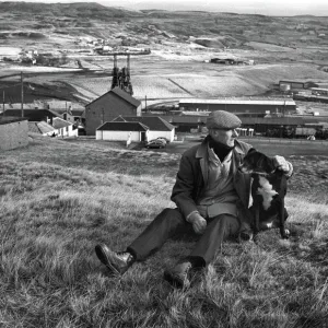 Retired coal miner Blaenavon, South Wales