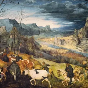 The Return of the Herd Print, 1565 by Pieter Bruegel The Return of the Herd Print, 1565 by Pieter Bruegel
