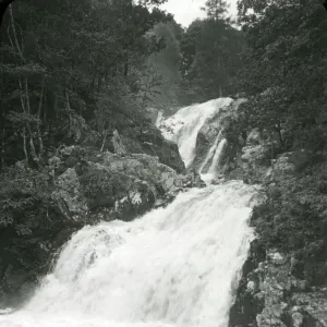 Rhaeadr Ddu Waterfall at Maentwrog, North Wales