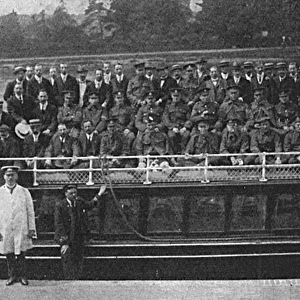 River trip for wounded soldiers, WW1