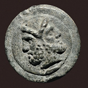 Roman as with a representation of the god Janus