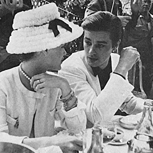 Romy Schneider and Alain Delon at Cannes, 1962