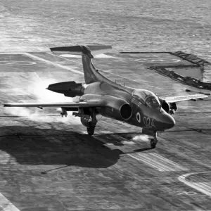 Hawker Siddeley Buccaneer S2 Lands on Aircraft Carrier Print Hawker Siddeley Buccaneer S2 Lands on Aircraft Carrier Print