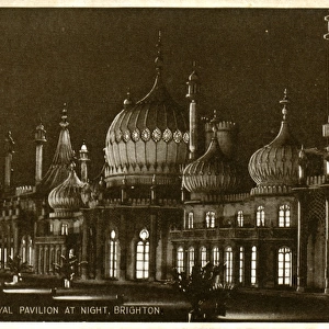 Royal Pavilion at Night, Brighton, Sussex