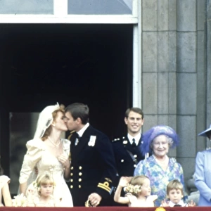 Royal Wedding 1986 - Kiss on the balcony