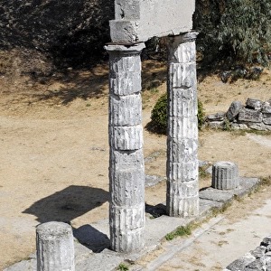 Ruins of ancient Greek city of Panticapaeum. Autonomous Repu