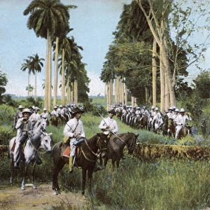 Rural Guard on horseback, Cuba