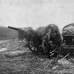 Russian gunners at the eastern front, Russia, WW1