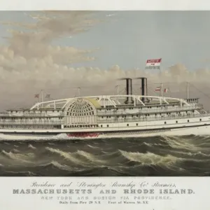 Providence and Stonington Steamship Co Print, c1877 Providence and Stonington Steamship Co Print, c1877
