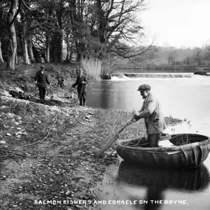 Salmon Fishers and Coracle on the Boyne