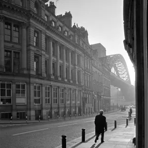 Sandhill, Newcastle on Tyne. The Tyne Bridge is in the backg