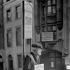 Sandwich man, London, early 1900s