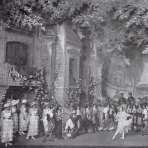 A scene from the second act of The Royal Vagabond at the Cohan & Harris Theatre, New York (1919). Starring Dorothy Dickson and Carl Hyson Date: 1919