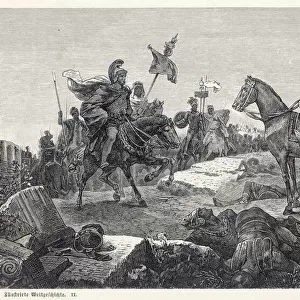 Scipio Africanus meeting Hannibal at Battle of Zama