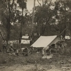 Scouts camping in Australia