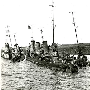 Scuttling of German Fleet, Scapa Flow, 21 June 1919