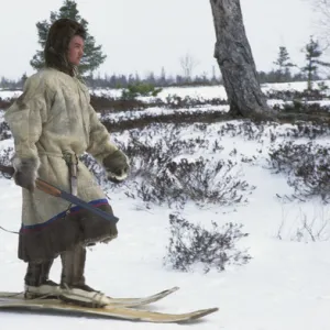 Selkup-hunter - Traditional hunting gear of a Selkup