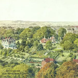 Sevenoaks, Kent, viewed from parish church tower