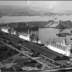 Ships at Tilbury Docks
