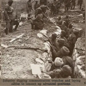 Sikh Troops Digging