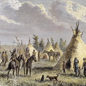 Sioux Camp near Fort Laramie